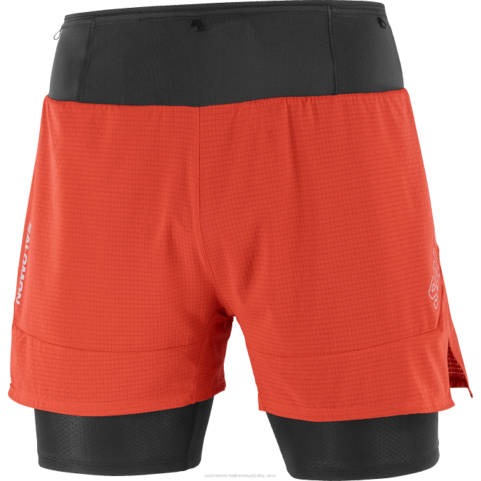 Men\'s Shorts - Sense Aero 2In1 V42L293 Salomon Fiery Red - Salomon sneakers Australia