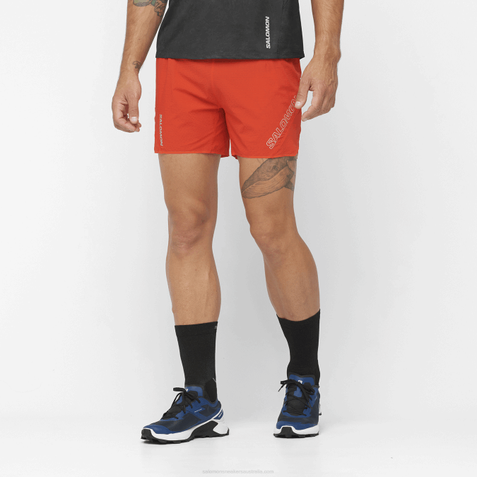 Men's Shorts - Sense Aero 5 V42L291 Salomon Fiery Red - Salomon shoes