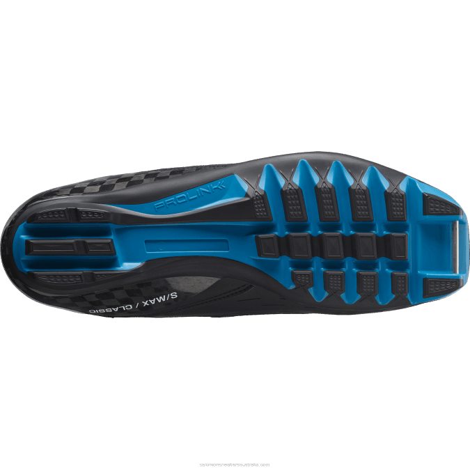 Men\'s Classic Nordic Boots - S/Max Carbon Classic Mv V42L693 Salomon Black/Process Blue - Salomon sneakers Australia