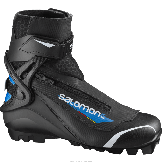 Men's Skating Classic Nordic Boots - Pro Combi Pilot V42L699 Salomon Dark Navy/Black/Process Blue - Salomon Australia