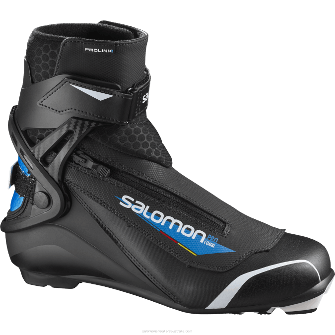 Men's Skating Classic Nordic Boots - Pro Combi Prolink V42L701 Salomon Dark Navy/Black/Process Blue - Salomon shoes