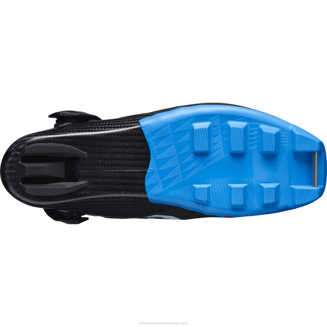 Men\'s Skating Nordic Boots - S/Lab Carbon Skate El V42L697 Salomon Black/Process Blue - Salomon sneakers Australia