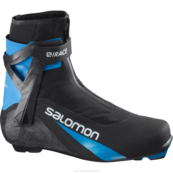 Men's Skating Nordic Boots - S/Race Carbon Skate El V42L702 Salomon Black/Process Blue - Salomon Australia