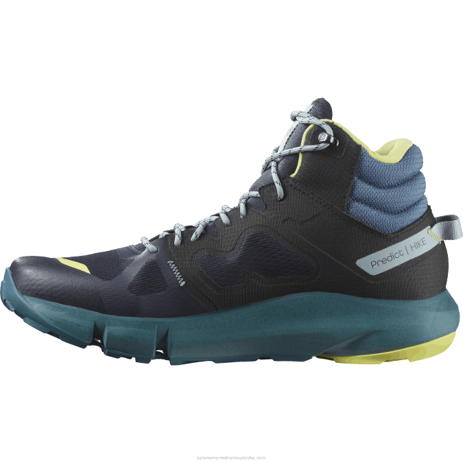 Men\'s Hiking Boots - Predict Hike Mid Gore-Tex V42L56 Salomon Dark Sapphire/Blue Ashes/Sunny Lime - Salomon sneakers Australia