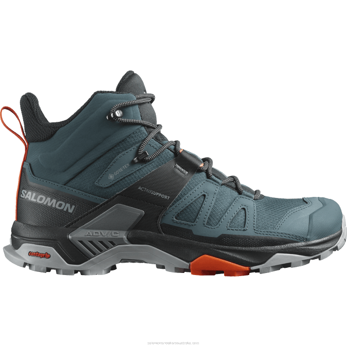 Men's Hiking Boots - X Ultra 4 Mid Gore-Tex V42L10 Salomon Stargazer/Black/Scarlet Ibis - Salomon shoes