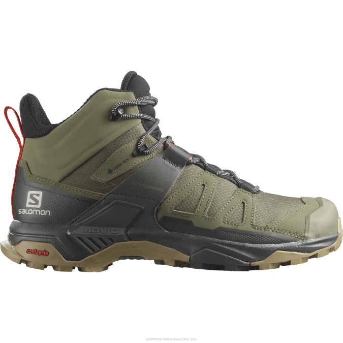Men's Hiking Boots - X Ultra 4 Mid Gore-Tex V42L9 Salomon Deep Lichen Green/Peat/Kelp - Salomon sneakers Australia