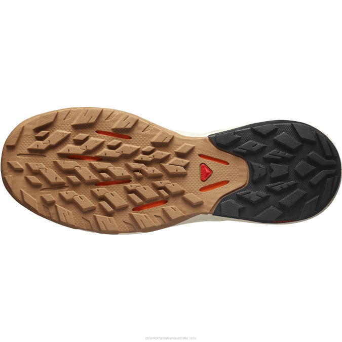 Men\'s Hiking Shoes - Outpulse V42L29 Salomon Wrought Iron/Bleached Sand/Vibrant Orange - Salomon shoes