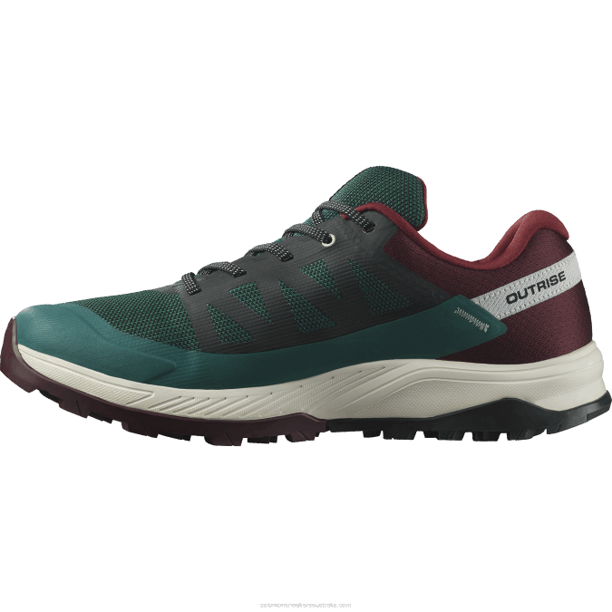 Men\'s Hiking Shoes - Outrise Clima Waterproof V42L55 Salomon Ponderosa Pine/Bitter Chocolate/Vanilla Ice - Salomon Australia