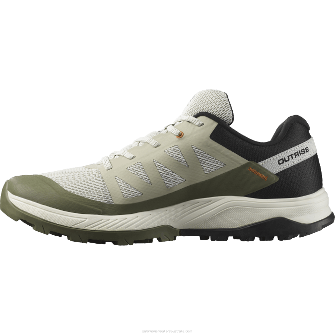 Men\'s Hiking Shoes - Outrise V42L24 Salomon Moss Gray/Deep Lichen Green/Sugar Almond - Salomon sneakers Australia