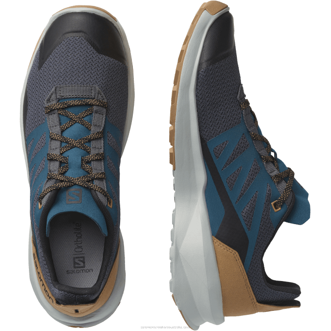 Men\'s Hiking Shoes - Patrol V42L46 Salomon Magnet/Pearl Blue/Tobacco Brown - Salomon sneakers Australia