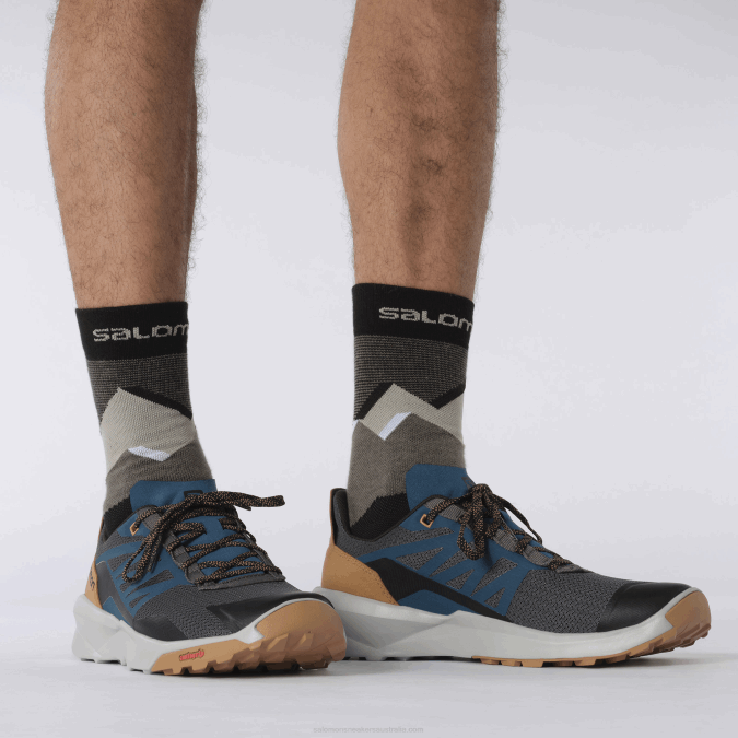 Men\'s Hiking Shoes - Patrol V42L46 Salomon Magnet/Pearl Blue/Tobacco Brown - Salomon sneakers Australia