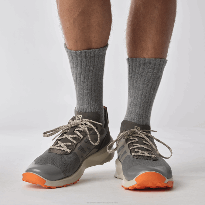 Men\'s Hiking Shoes - Patrol V42L48 Salomon Pewter/Feather Gray/Scarlet Ibis - Salomon Australia