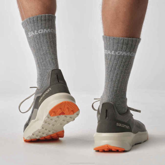 Men\'s Hiking Shoes - Patrol V42L48 Salomon Pewter/Feather Gray/Scarlet Ibis - Salomon Australia