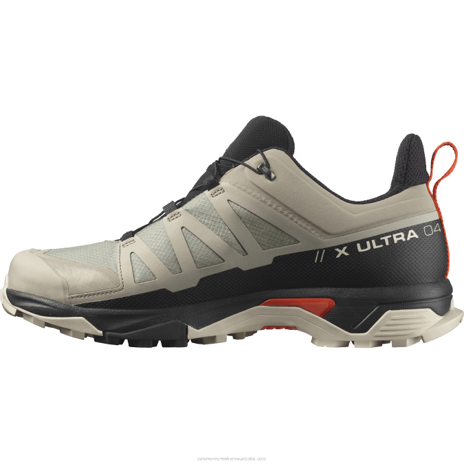 Men\'s Hiking Shoes - X Ultra 4 Gore-Tex V42L18 Salomon Vintage Khaki/Black/Cherry Tomato - Salomon sneakers Australia