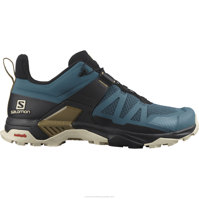 Men's Hiking Shoes - X Ultra 4 V42L25 Salomon Mallard Blue/Bleached Sand/Bronze Brown - Salomon Australia