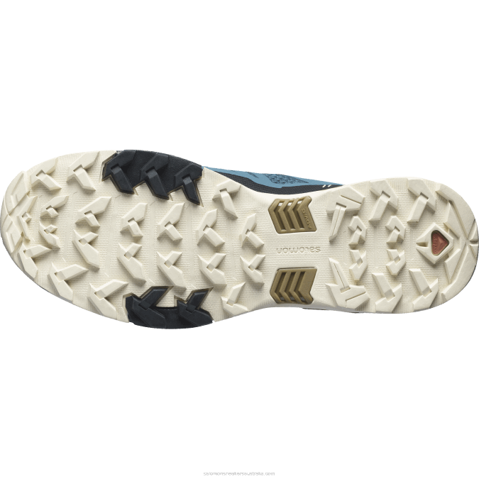 Men\'s Hiking Shoes - X Ultra 4 V42L25 Salomon Mallard Blue/Bleached Sand/Bronze Brown - Salomon Australia