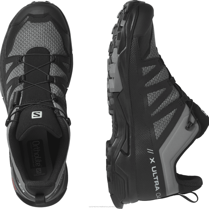 Men\'s Hiking Shoes - X Ultra 4 V42L26 Salomon Quiet Shade/Black - Salomon shoes