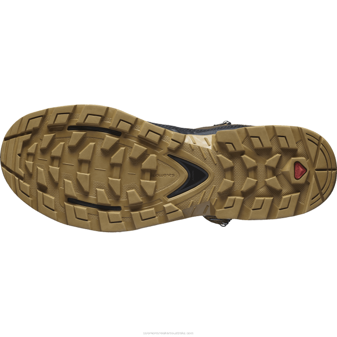 Men\'s Leather Hiking Boots - Quest Element Gore-Tex V42L49 Salomon Delicioso/Black/Dull Gold - Salomon sneakers Australia