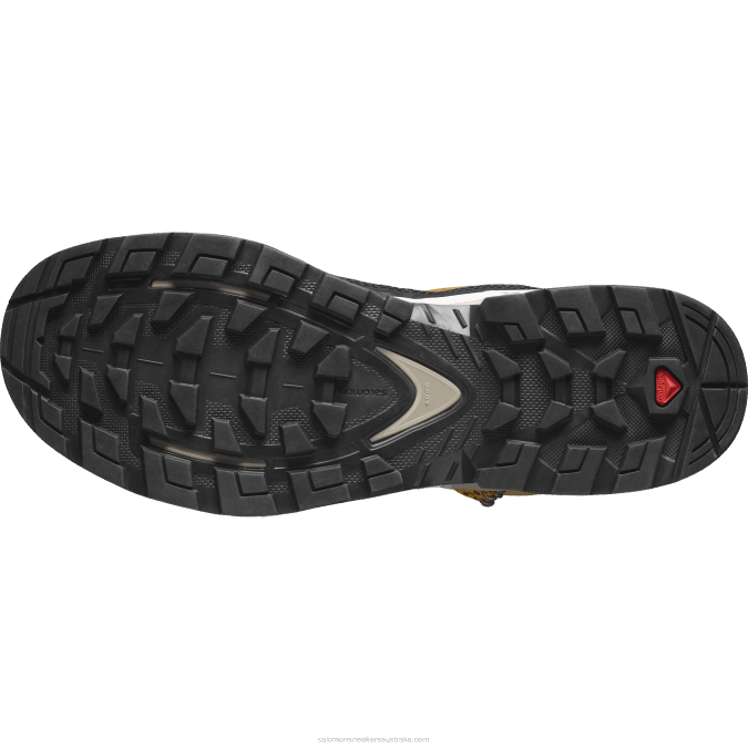 Men\'s Leather Hiking Boots - Quest Element Gore-Tex V42L50 Salomon Cumin/Bleached Sand/Saffron - Salomon sneakers Australia