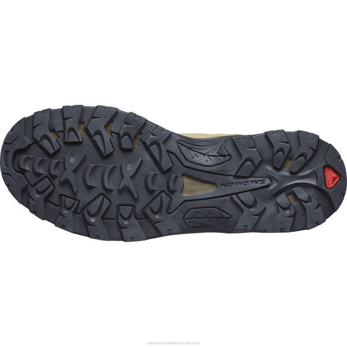 Men\'s Leather Hiking Boots - Quest Rove Gore-Tex V42L52 Salomon Kangaroo/Kelp/Black - Salomon Australia