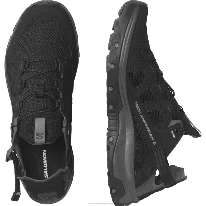 Men\'s Water Shoes - Techamphibian 5 V42L2 Salomon Black/Magnet/Monument - Salomon Australia