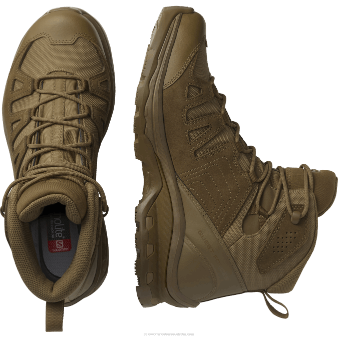 Men\'s Forces Shoes - Quest Prime Forces Gore-Tex V42L1084 Salomon Coyote Brown - Salomon sneakers Australia