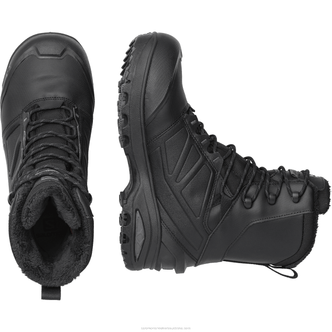 Men\'s Forces Shoes - Toundra Forces Clima Waterproof V42L1085 Salomon Black/Wolf - Salomon shoes