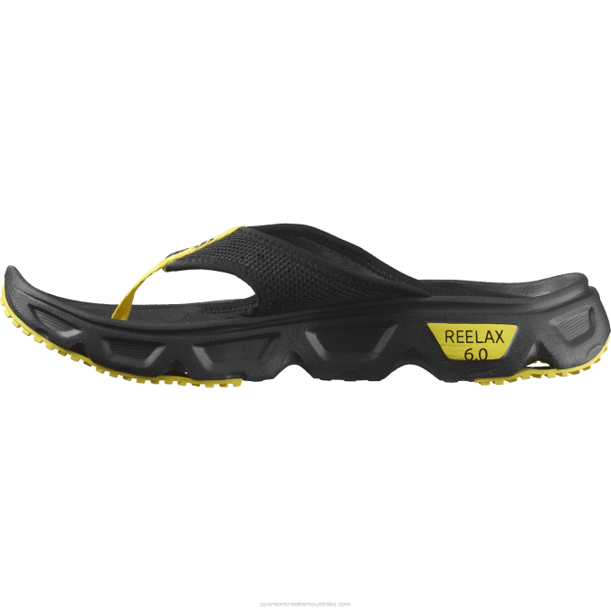 Men\'s Recovery Shoes - Reelax Break 6.0 V42L1487 Salomon Black/Buttercup - Salomon Australia