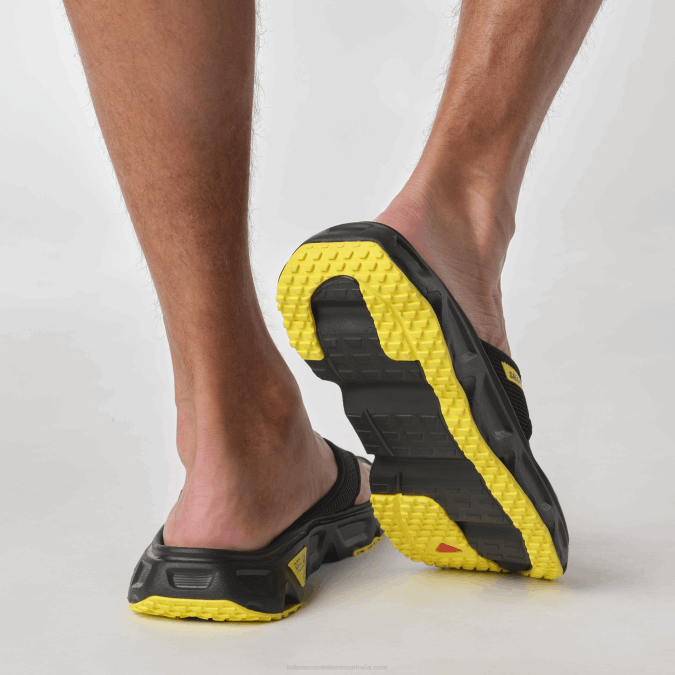 Men\'s Recovery Shoes - Reelax Break 6.0 V42L1487 Salomon Black/Buttercup - Salomon Australia