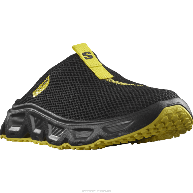 Men\'s Recovery Shoes - Reelax Slide 6.0 V42L1488 Salomon Black/Buttercup - Salomon sneakers Australia