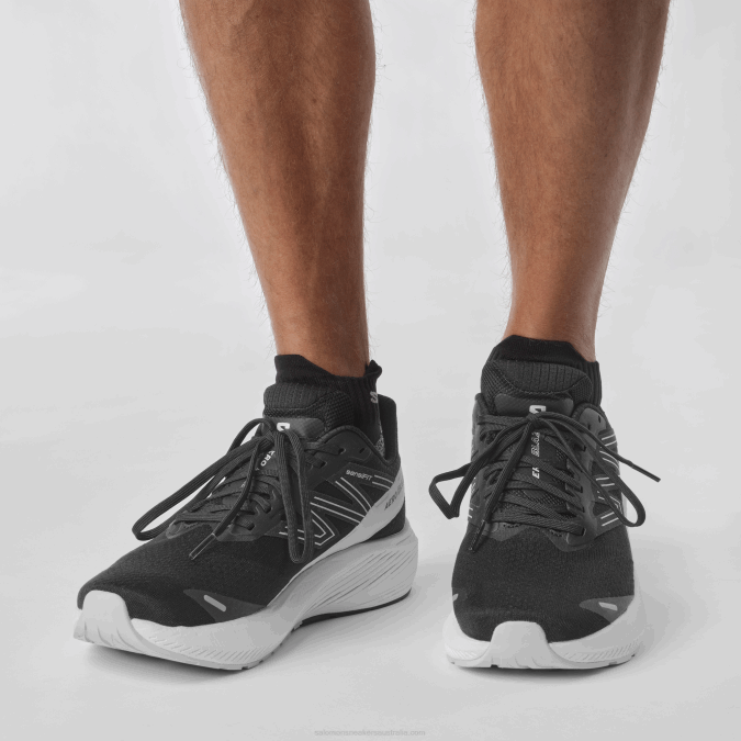 Men\'s Running Shoes - Aero Blaze V42L1067 Salomon Black/White/Lunar Rock - Salomon shoes