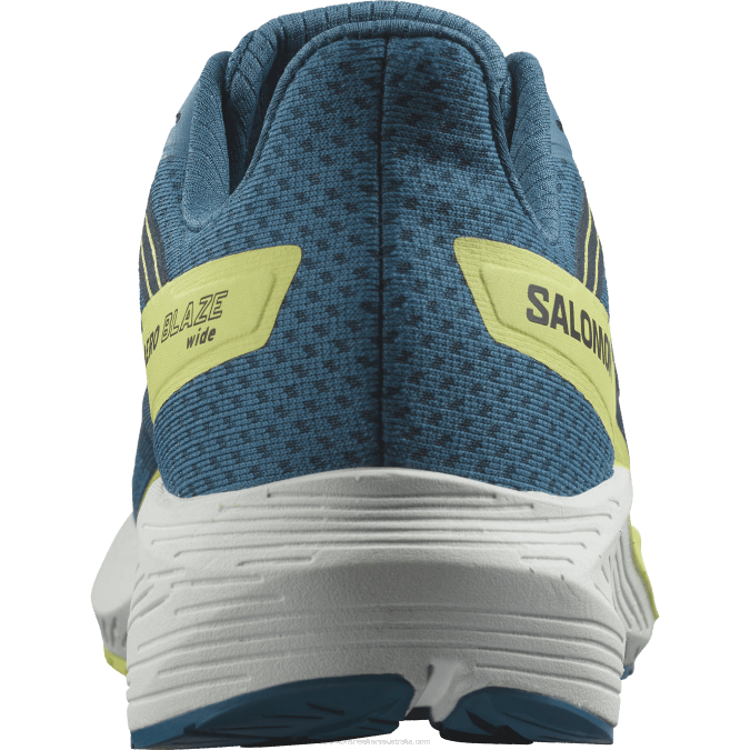 Men\'s Running Shoes - Aero Blaze Wide V42L58 Salomon Blue Ashes/Sunny Lime/Dark Sapphire - Salomon shoes