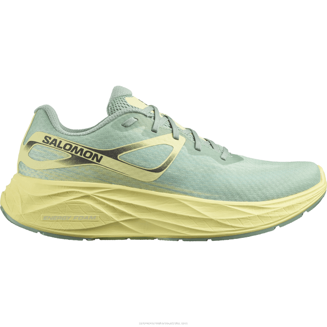 Men's Running Shoes - Aero Glide V42L1062 Salomon Granite Green/Yellow Iris/White - Salomon shoes