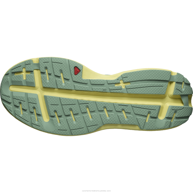 Men\'s Running Shoes - Aero Glide V42L1062 Salomon Granite Green/Yellow Iris/White - Salomon shoes