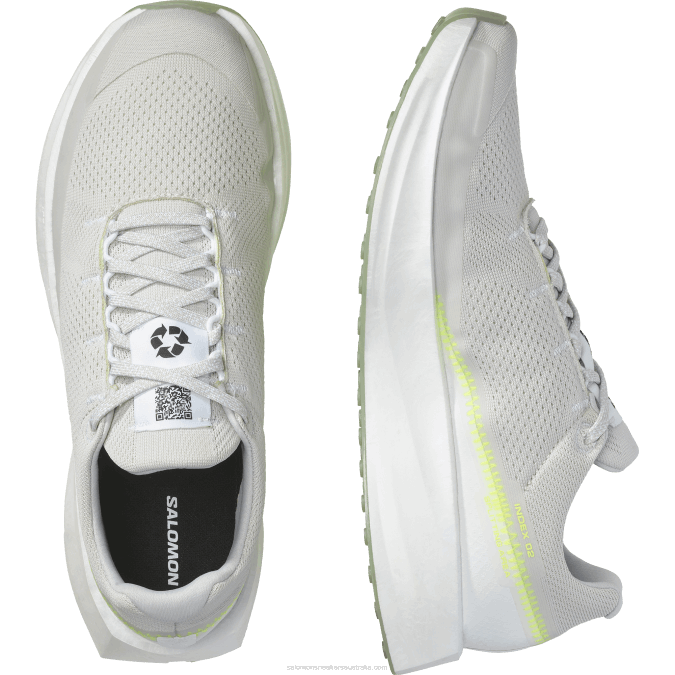 Men\'s Running Shoes - Index 02 V42L1069 Salomon White/Lunar Rock/Safety Yellow - Salomon sneakers Australia