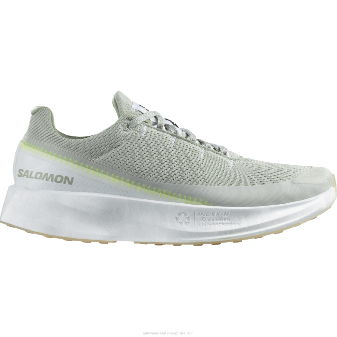 Men's Running Shoes - Index 02 V42L1070 Salomon White/Desert Sage/Safety Yellow - Salomon shoes