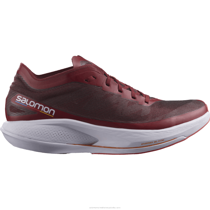 Men's Running Shoes - Phantasm V42L1072 Salomon Biking Red/Purple Heather/Vibrant Orange - Salomon sneakers Australia