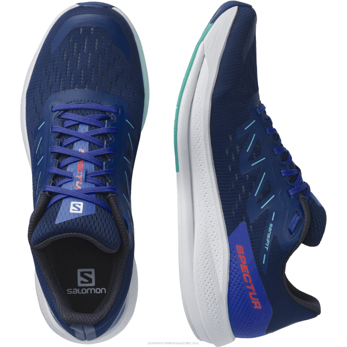 Men\'s Running Shoes - Spectur V42L1076 Salomon Estate Blue/Dazzling Blue/Mint Leaf - Salomon shoes