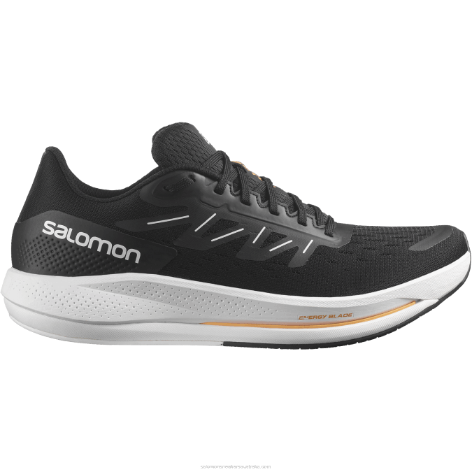 Men's Running Shoes - Spectur V42L1078 Salomon Black/White/Blazing Orange - Salomon sneakers Australia