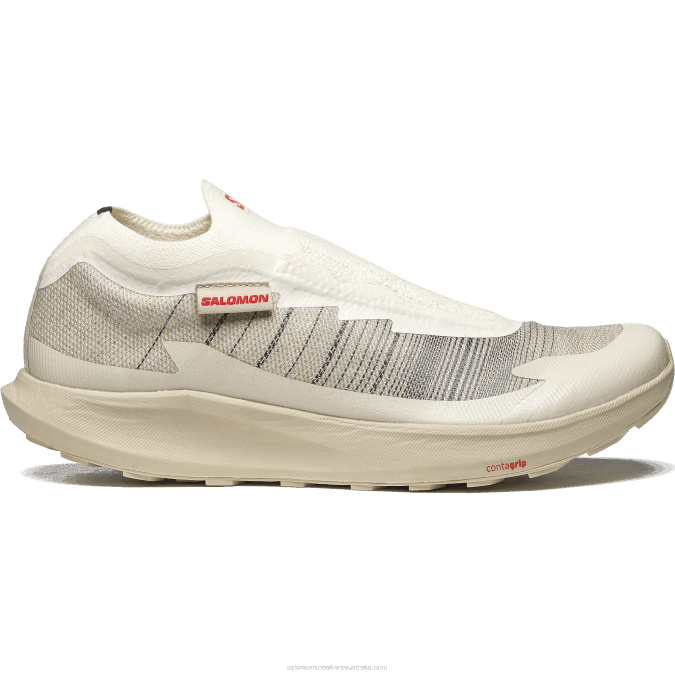 Men's Sportstyle Shoes - Pulsar Advanced V42L141 Salomon Vanilla Ice/Feather Gray/Fiery Red - Salomon shoes