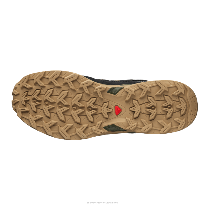 Men\'s Sportstyle Shoes - Shelter Low Leather V42L170 Salomon Black/Kelp/Leek Green - Salomon sneakers Australia