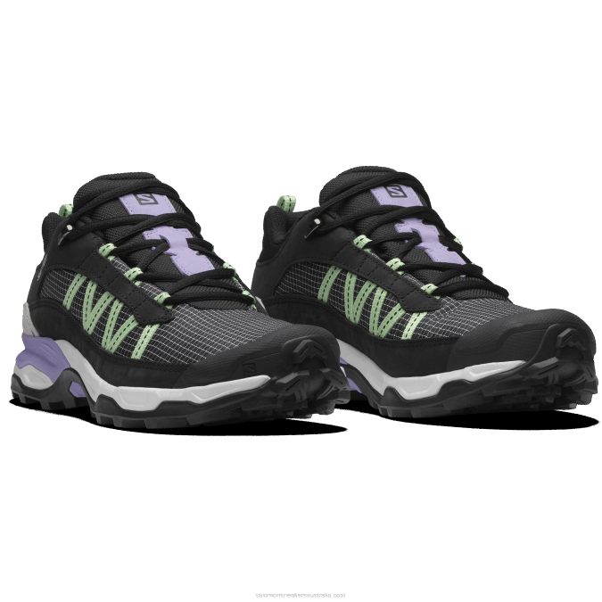 Men\'s Sportstyle Shoes - Shelter Low Leather V42L172 Salomon Black/White/Patina Green - Salomon Australia