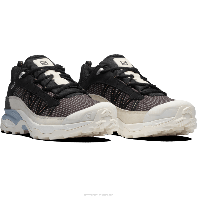 Men\'s Sportstyle Shoes - Shelter Low Leather V42L173 Salomon Chocolate Plum/Vanilla Ice/Zen Blue - Salomon sneakers Australia