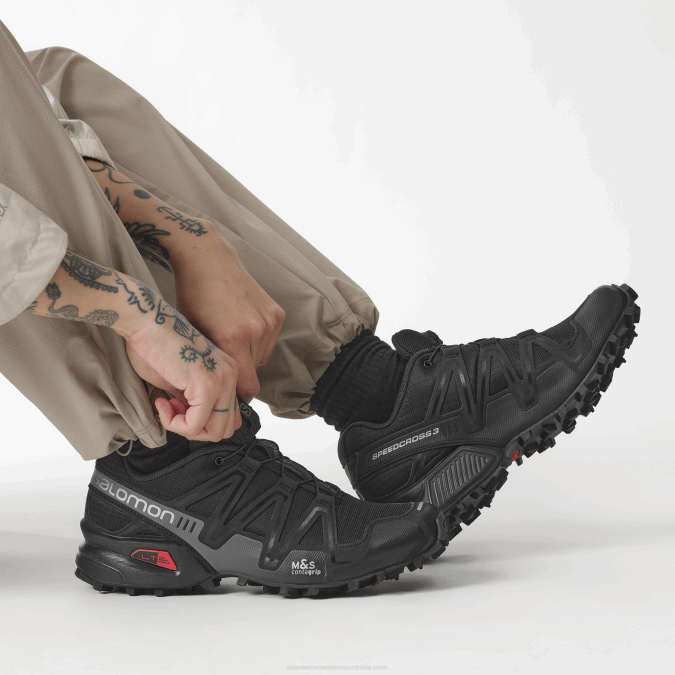 Men\'s Sportstyle Shoes - Speedcross 3 V42L179 Salomon Black/Quiet Shade - Salomon Australia