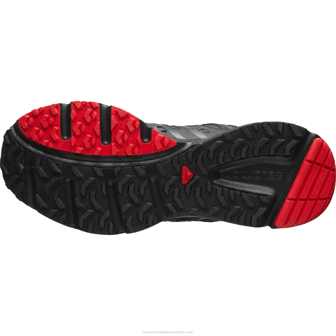 Men\'s Sportstyle Shoes - X-Mission 3 V42L203 Salomon Black/Silver Metallic X/Racing Red - Salomon shoes