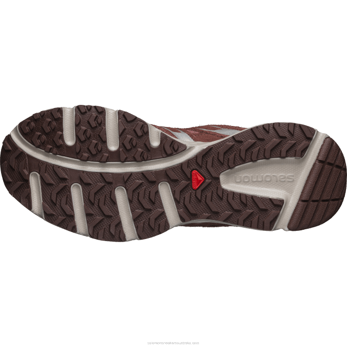 Men\'s Sportstyle Shoes - X-Mission 4 Suede V42L166 Salomon Moonscape/Wild Ginger/Bitter Choc Ltr - Salomon Australia