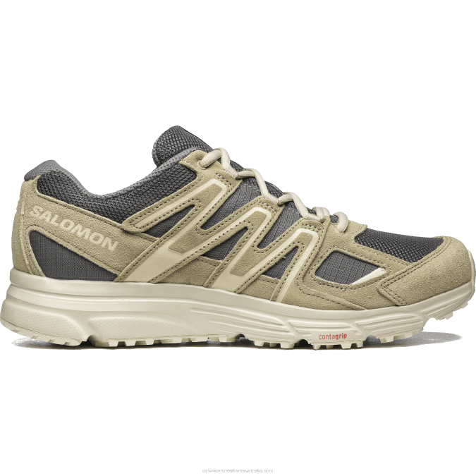 Men's Sportstyle Shoes - X-Mission 4 Suede V42L167 Salomon Pewter/Moss Gray/Moth - Salomon sneakers Australia