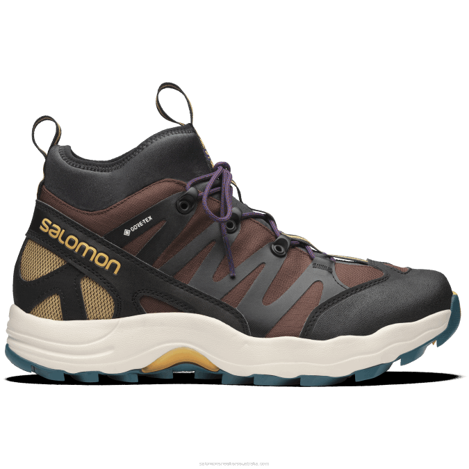 Men's Sportstyle Shoes - Xa Pro 1 Mid Gore-Tex V42L198 Salomon Chocolate Fondant/Arrowwood/Black - Salomon Australia