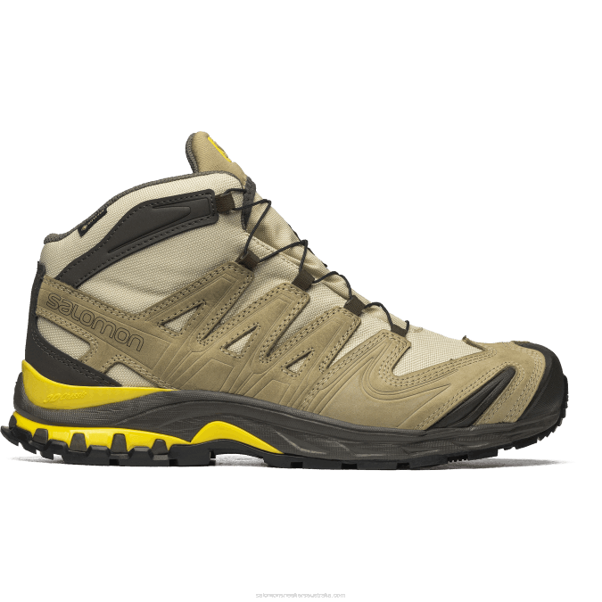 Men's Sportstyle Shoes - Xa Pro 3D Mid Gore-Tex For Better Gift Shop V42L137 Salomon Safari/Kelp/Empire Yellow - Salomon sneakers Australia