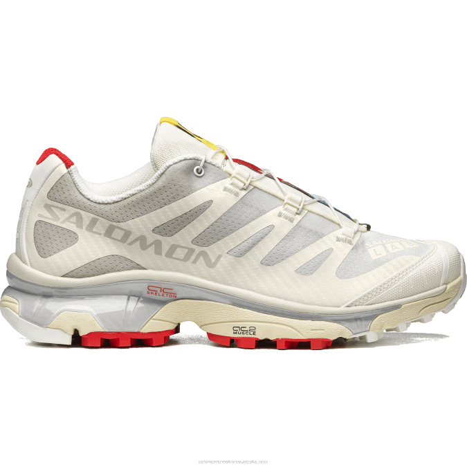 Men's Sportstyle Shoes - Xt-4 Og V42L64 Salomon Vanilla Ice/Fiery Red/White - Salomon shoes